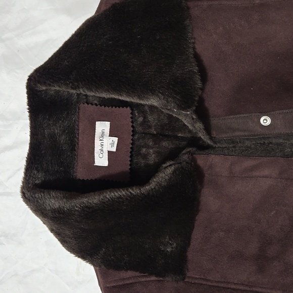 Calvin klein suede fur jackets - Picture 2 of 5